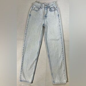 BDG Urban Outfitters Womens High Rise Baggy Light Wash Denim Jeans 25 24x31 A-27
